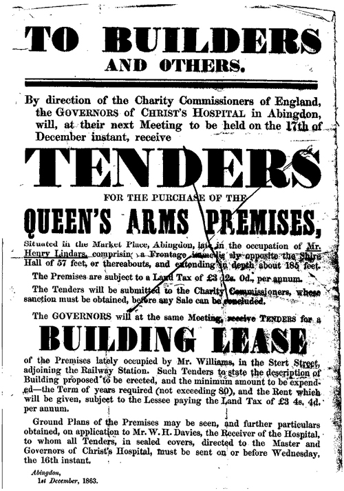 Sale of the Queen's Arms